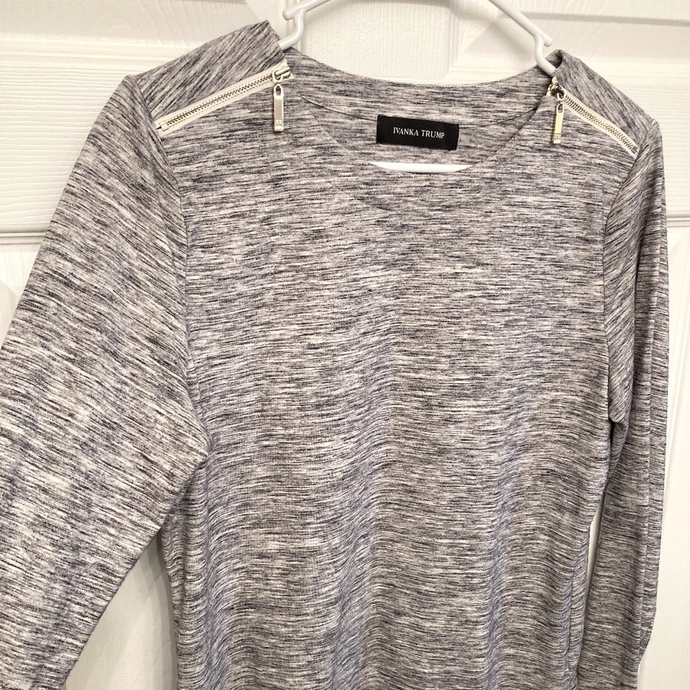 Ivanka Trump Double Zipper Top